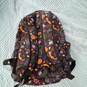 Stylish Black Patterned Men's Backpack